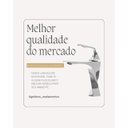 Ver imagem 7 de Torneira de Banheiro Lavabo Luxo Paris Monocomando 100% Metal Premium Cromada