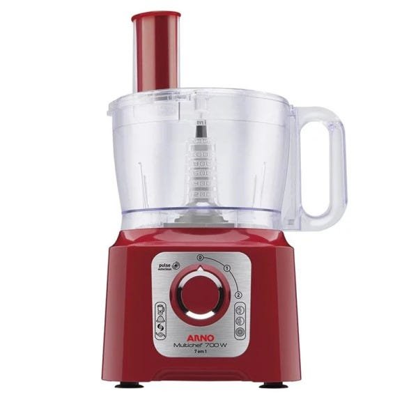 Multiprocessador 7 em 1 Multichef Mp74 Arno Vermelho - 220v - 2