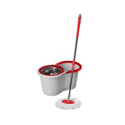 Vassoura Wap Mop Giratória Cesto em Inox Fw006947 - Cinza - 1