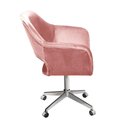 Ver imagem 5 de Poltrona Zara Giratória Retrátil Reclinável Veludo Rosê Bella Decor