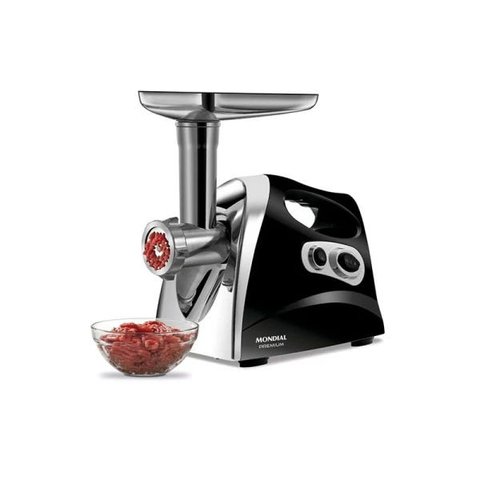 Moedor de Carne Mondial MC-03 elétrico Premium Preto 127V