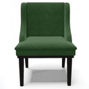 Ver imagem 7 de Cadeira Decorativa Sala de Jantar Base Fixa de Madeira Firenze Suede Verde Esmeralda/Preto G19 - Gra