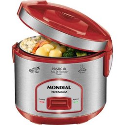 Panela Elétrica de Arroz Mondial 6X Pe-45 Vermelha - 127V - 3