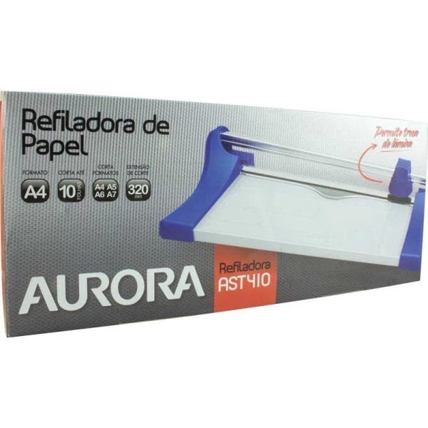 Refiladora Aurora Corta até 10 Folhas A4 AST410 - Azul - 4