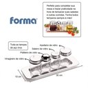 Ver imagem 3 de Kit Galheteiro Azeite Vinagre Paliteiro Saleiro Vidro Inox Mesa Servir Temperar Salada Azeiteiro