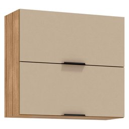 Armário Aéreo Viv Aluminum 2 Portas Basculantes 80 Cm Freijó Vanilla - Kits Paraná - 1 Armário Aéreo Viv Aluminum 2 Portas Basculantes 80 Cm Freijó Vanilla - Kits Paraná - 1