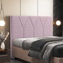 Ver imagem 2 de Cabeceira Cama Box Casal Queen 160cm Aura Suede W01 Rosê - Mpozenato