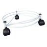 Suporte para Botijão ou Vaso com 3 Rodinhas Reforçado Branco 45kg - Nv500p - 1