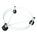 Ver imagem 5 de Suporte para Botijão ou Vaso com 3 Rodinhas Reforçado Branco 45kg - Nv500p