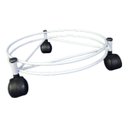 Ver imagem 4 de Suporte para Botijão ou Vaso com 3 Rodinhas Reforçado Branco 45kg - Nv500p