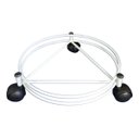 Ver imagem 2 de Suporte para Botijão ou Vaso com 3 Rodinhas Reforçado Branco 45kg - Nv500p