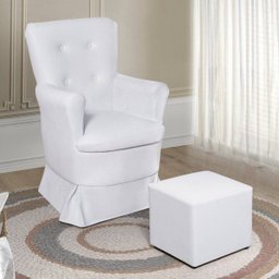 Poltrona de Amamentação com Puff Espresso Móveis Corino - 1