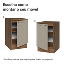 Ver imagem 7 de Balcão de Cozinha 50cm 1 Porta (com Tampo) Rustic/Crema Vik Madesa
