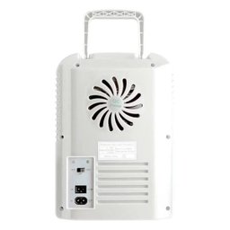 Mini Geladeira Multilaser Auto 6L Retrô Branca - Trivolt - 4 Mini Geladeira Multilaser Auto 6L Retrô Branca - Trivolt - 4