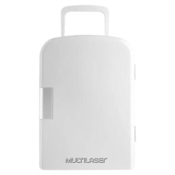 Mini Geladeira Multilaser Auto 6L Retrô Branca - Trivolt - 2 Mini Geladeira Multilaser Auto 6L Retrô Branca - Trivolt - 2