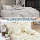 Ver imagem 4 de Kit Colcha Casal King Pérola 100%algodao 200 Fios Super Elegante:vanilla