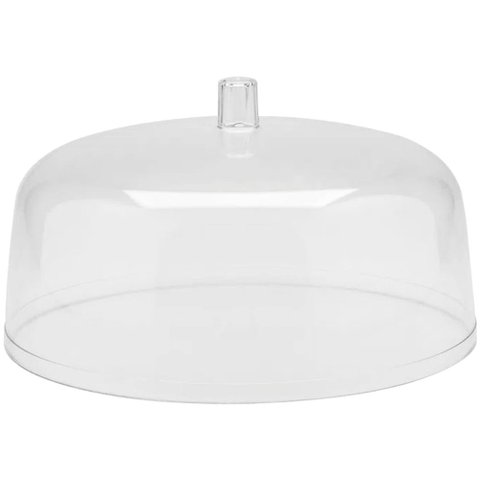 Cúpula para Prato de Bolo Natural Tampa de Acrílico Cúpula de 30cm ou