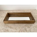 Ver imagem 2 de Bandeja Espelhada de Madeira Envernizada - Retangular para Lavabo / Bar / Sala