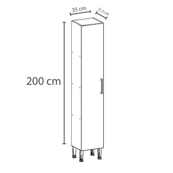 Paneleiro Simples 1 Porta 0875 Genialflex - 3