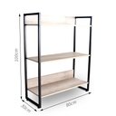 Ver imagem 3 de Estante Decorativa Book Case Md060 100x80x30 Mdp Barrique