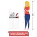Ver imagem 5 de Balcão para Escritório 2 Portas 1 Prateleira Cool Artany