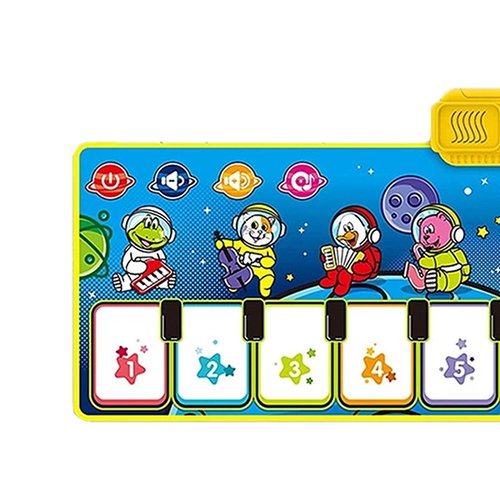 Piane Music Mat Tapete Musical 110x36cm Animais Crianças Infantil