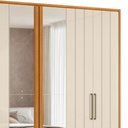 Ver imagem 7 de Guarda Roupa Casal 250cm com Espelho Vibe Off/cinamomo Z10 - Mpozenato