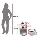 Ver imagem 4 de Mesa de Cabeceira 38,3cm com 1 Gaveta Ripada Multimóveis Cr35246