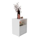 Ver imagem 1 de Mesa de Cabeceira 38,3cm com 1 Gaveta Ripada Multimóveis Cr35246