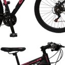 Ver imagem 5 de Bicicleta Esportiva Aro 29 Shimano 21 Marcha Suspensão Freio a Disco 531 Quadro 18 Alumínio Preto