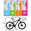 Ver imagem 3 de Bicicleta Esportiva Aro 29 Shimano 21 Marcha Suspensão Freio a Disco 531 Quadro 18 Alumínio Preto