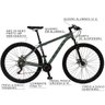 Bicicleta Esportiva Aro 29 Shimano 21 Marcha Suspensão Freio a Disco 531 Quadro 18 Alumínio Verde - 2