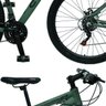 Bicicleta Esportiva Aro 29 Shimano 21 Marcha Suspensão Freio a Disco 531 Quadro 18 Alumínio Verde - 5
