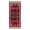 Ver imagem 1 de Tapete Persa Royal Vermelho 50x100cm Fio Acetinado - Decoração para Quarto e Sala