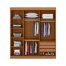 Guarda-Roupa Madri com 3 Portas, 3 Gavetas e Espelho Fama Móveis - 2