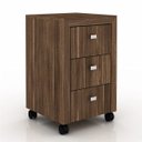 Ver imagem 3 de Conjunto para Home Office 06 Peças Nogal - Tecno Mobili