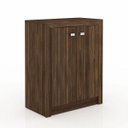 Ver imagem 4 de Conjunto para Home Office Ideal 03 Peças Nogal - Tecno Mobili