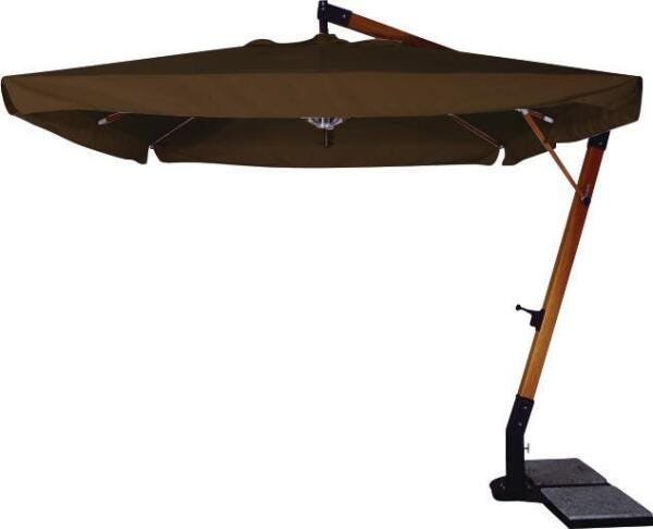 Ombrelone Suspenso De Madeira 3 5x3 5 M Cannes 360 Bel Lazer Marrom 