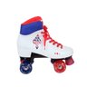Patins Derby Retro Arlequina Super Hero Girls Bel Sports - 34/35 - Branco - 32mm - 2