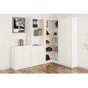 Ver imagem 1 de Jogo de Armário para Escritório 04 Peças Branco - Tecno Mobili