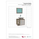 Ver imagem 4 de Conjunto para Banheiro Baden Branco com Cuba e Ripado