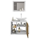 Ver imagem 3 de Conjunto para Banheiro Baden Branco com Cuba e Ripado