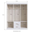 Ver imagem 5 de Guarda Roupa 6 Portas 02 Gavetas Montevideu