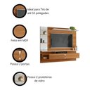 Ver imagem 3 de Painel para Tv até 55 Sala de Estar com Espelho Intense Lukaliam:jequitiba/off White Perolizado