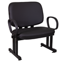 Ver imagem 1 de Cadeira Consultorio Clinica Plus Size Fixa Braço 250kg