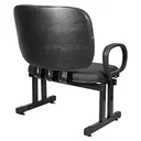 Ver imagem 3 de Cadeira Consultorio Clinica Plus Size Fixa Braço 250kg
