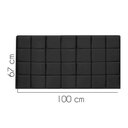 Ver imagem 2 de Painel Estofado Luxo Clara 100cm Solteiro para Cama Box Corino Preto - Gat Magazine