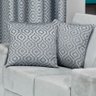 Cortina Atena 3M x 2,80M Semi Blackout + Capas de Almofadas Jacquard - Prata - 3