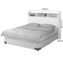 Ver imagem 3 de Cabeceira De Cama Casal Melissa - Branco