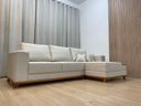 Ver imagem 6 de Sofá 3 Lugares 2,50 M Linho Bege Chaise Aline Plus
